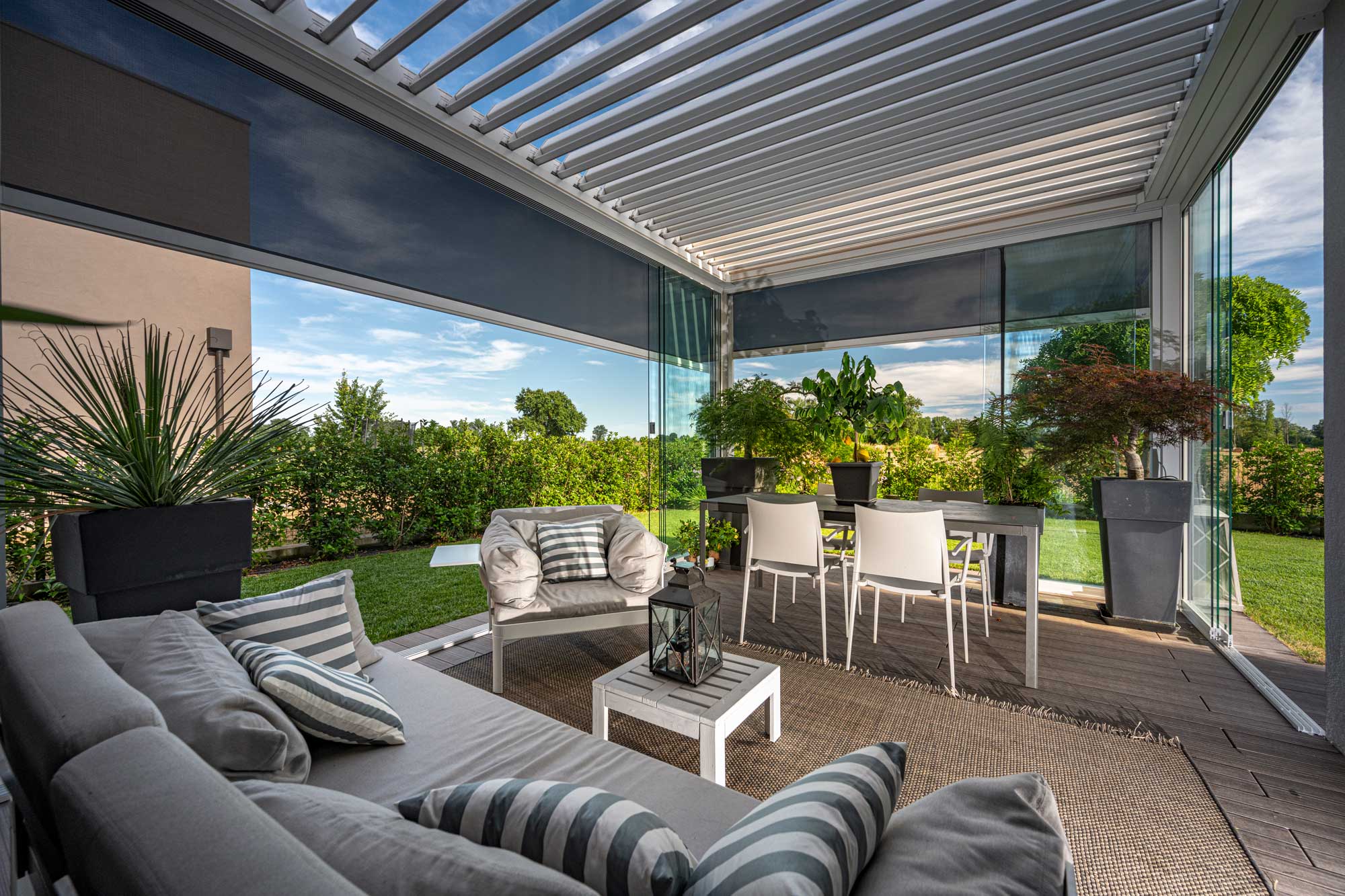 Pergola Lamelino RAL 9006